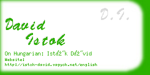 david istok business card